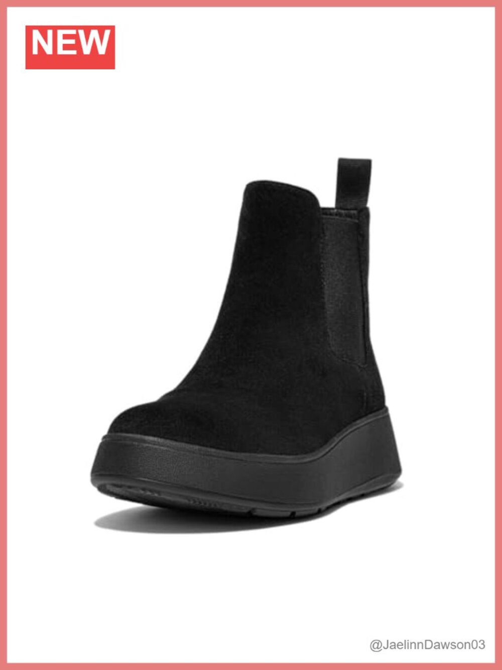 FitFlop F-Mode Suede Chelsea Boots Ankle Bootie Pull-On for Women